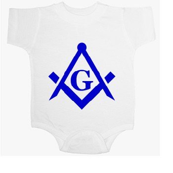 Free Mason Masonic G Logo Baby Ultrasoft Onesie