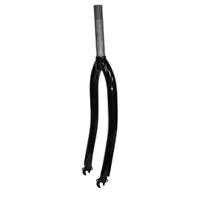 Nirve Classic Threaded Cruiser Bike Fork (Gloss Black, 1 1/8-Inch Threaded)