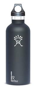 Hydro Flask Stainless Steel Drinking Bottle, Black Butte, 18-Ounce