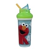 Munchkin Sesame Street Insulated Straw Cup, 9 Ounce, Colors May Vary