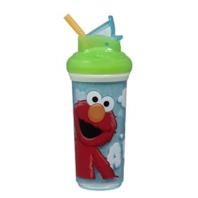 Munchkin Sesame Street Insulated Straw Cup, Multi, 9 Oz