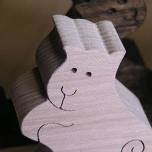 Cover image : 猫のインターロッキング  インテリアにもなる木のおもちゃです。 wooden toys