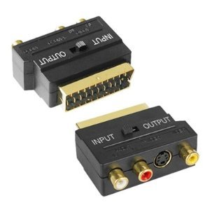 Scart to 3 x RCA Phono & SVHS Adaptor