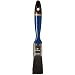 Weiler 1" Width, 7/16" Thickness, 2" Bristle Length, Black China Bristles, Nickel Ferrule, Professional Varnish Brush With Blue Foam Handle