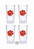 Clemson Tigers Tervis Tumblers 16 oz - set of 4 - B001HFPR4Q