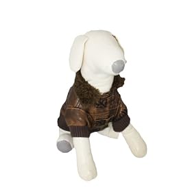(YAP Dog) Flying Jacket Dog Coat Acorn 20inch