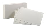 Oxford Blank Index Cards, 5 x 8 Inches, White, 100 Pack (50)