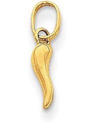 14k Italian Horn Charm