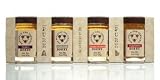 The Savannah Bee Co. Honey Sampler - Tupelo, Black Sage, Orange Blossom, and Creamed Raspberry.