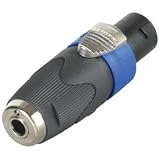 Neutrik NA4LJX Speakon to 1/4 Inch Female Adapter