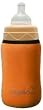 Momo Baby 3-Pack Wide Neck Thermal Glass Bottle Hugger, Orange, 9 Ounce