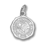 South Florida Bulls 1/2in Sterling Silver Seal Pendant