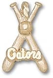 Florida Gators Solid 10K Gold ''GATORS'' Bats Pendant