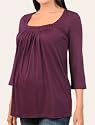 Motherhood Maternity: 3/4 Sleeve Square Neck Trapeze Maternity T Shirt