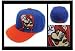 Nintendo Super Mario Brothers Flex Fit Hat - Blue Face Logo Fitted Cap Image of Nintendo Super Mario Brothers Flex Fit Hat - Blue Face Logo Fitted Cap