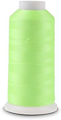 Glow 3000 Yards Luminous Glow In The Dark Machine Embroidery / Sewing DIY Thread "Green"no.44