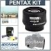 Pentax SMCP-FA 50mm f/1.4 Auto Focus Lens kit, with Tiffen 49mm UV Filter, Lens Cap Leash, Professional Lens Cleaning Kit