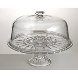 Review Jaf Gifts  / TREVI DOMED CAKE PLATE - FOOTED GLASS CAKE PLATE WITH DOME, TREVI COLLECTION