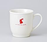 ワンポイントアニマルウサギマグ　【マグカップ 美濃焼】