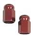 Red Hex Dome Valve Caps