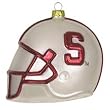 Stanford Cardinal Team Glass Helmet Ornament