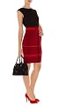 Modern Color Block Check Knit Dress