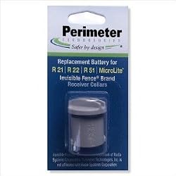 Perimeter Technologies Invisible Fence R21 & R51 Dog Collar Battery