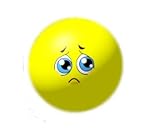 Emoji Inflatable Beach Balls - 5 Inch Sad Face Emoji Ball - 1 Count