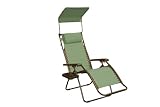 Bliss Hammocks GFC-437D Gravity Free Recliner with Sun Shade and Drink Tray