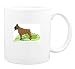 Mug with bulldog, panting, brown, pet, dog