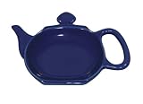 Chantal Ceramic 3-Inch Tea Bag Holder, Glossy Indigo Blue