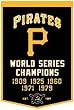 Pittsburgh Pirates 24"x36" Wool Dynasty Banner - Baseball Sports Merchandise