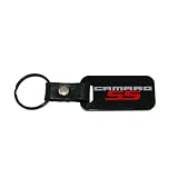 Chevrolet Camaro SS Black Leather Strap Key Chain / Fob 2010 2011