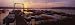 Boats in a Lake at Dawn, Collins Park, Reeds Lake, East Grand Rapids, Kent County, Mi...