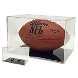 BallQube Grandstand Football Display Holder with Ultra UV Protection - Sports Memorabilia Display Case - Sportscards Collecting Supplies