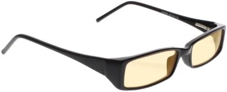 Computer Glasses with Peach/lt. Beige Polycarbonate Double Sided Anti-reflective Coating, Scratch Coating and Uv Protection - Plastic Frame - 52-18-135