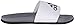 adidas Men's Adilette Comfort Slides Sandals, White/Iron Metallic/Vista Grey, 9