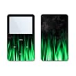 Flaming Green Design Skin Decal Sticker for Apple iPod video 30GB/ 60GB/ 80GB Player
