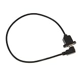 【ノーブランド品】 右アングル　高速USB2.0 BオスーUSB Bメスソケット　パネル延長ケーブル　コード