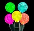 Set of 35 LED Multi-Color G12 Berry Fashion Glow Christmas Lights - Green Wire