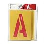 Chartpak 01580 Painting Stencil Set, 8 Gothic Style Capital Letters