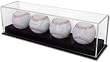 BCW Deluxe Acrylic (4) Baseball Holder Display - Sports Memoriablia Display Case - Sportscards Collecting Supplies