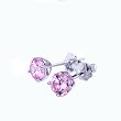Gem Art ( �W�F���A�[�g ) Silver925 �L���[�r�b�N�W���R�j�A �s�A�X ���E���h 5mm �s���N