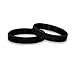 3 Pack Black Ribbon Awareness Silicone Wholesale Pack Bracelets – Black Ribbon Awareness Wristbands for Skin Cancer, Melanoma, Sleep Disorders and Sleep Apnea