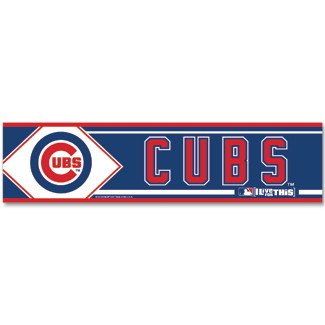 MLB Baseball Chicago Cubs Bumper Sticker (2-Pack)