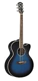 Yamaha CPX700 Acoustic Electric Guitar, Oriental Blue Burst