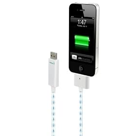 Dexim - DWA063 - C�ble USB Visible Green pour iPhone/iPod/iPad