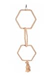 Liberta Triple Hex Rope Rings Toy for Parrot, 71 cm