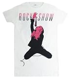 Lady Gaga 'Rock Show' Women's / Juniors white two-sided lightweight t-shirt (...