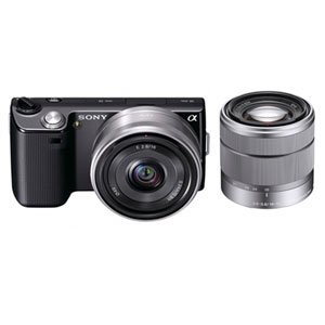 ソニー デジタル一眼α NEX-5 ダブルレンズキット ブラック NEX-5D/B